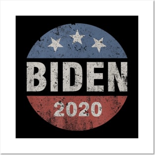Biden 2020 Vintage Button Joe Biden T shirt Posters and Art